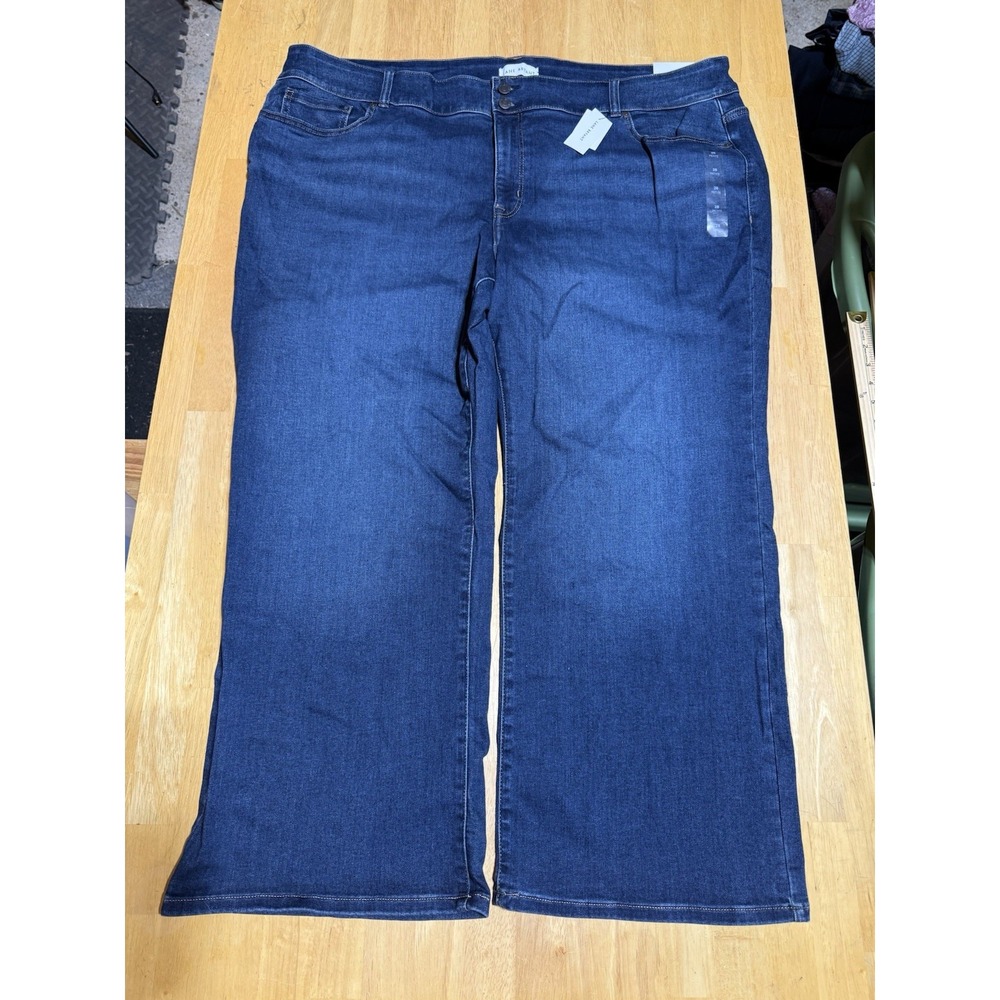 Lane Bryant Tighter Tummy Jeans 28 Petite Bootcut High Rise Stretch NWT